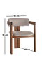 Hanah Home Silla CO - 026 Nogal y Marrón Claro